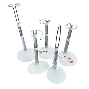 Vintage Lot Of 5 Metal Doll Stands